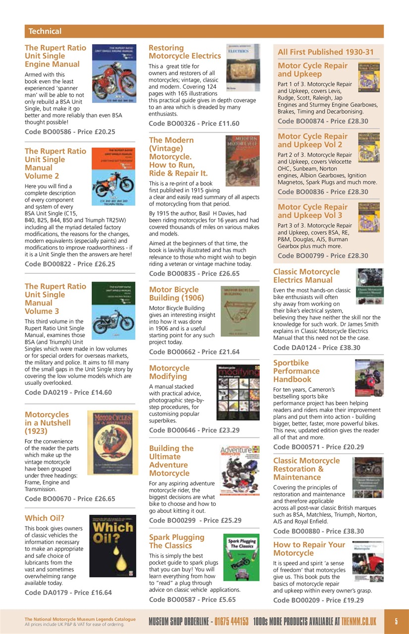 The Classic MotorCycle Preview Pages