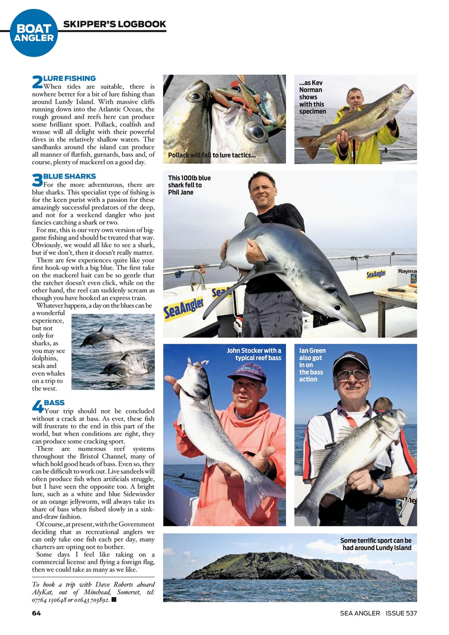 Sea Angler Preview Pages