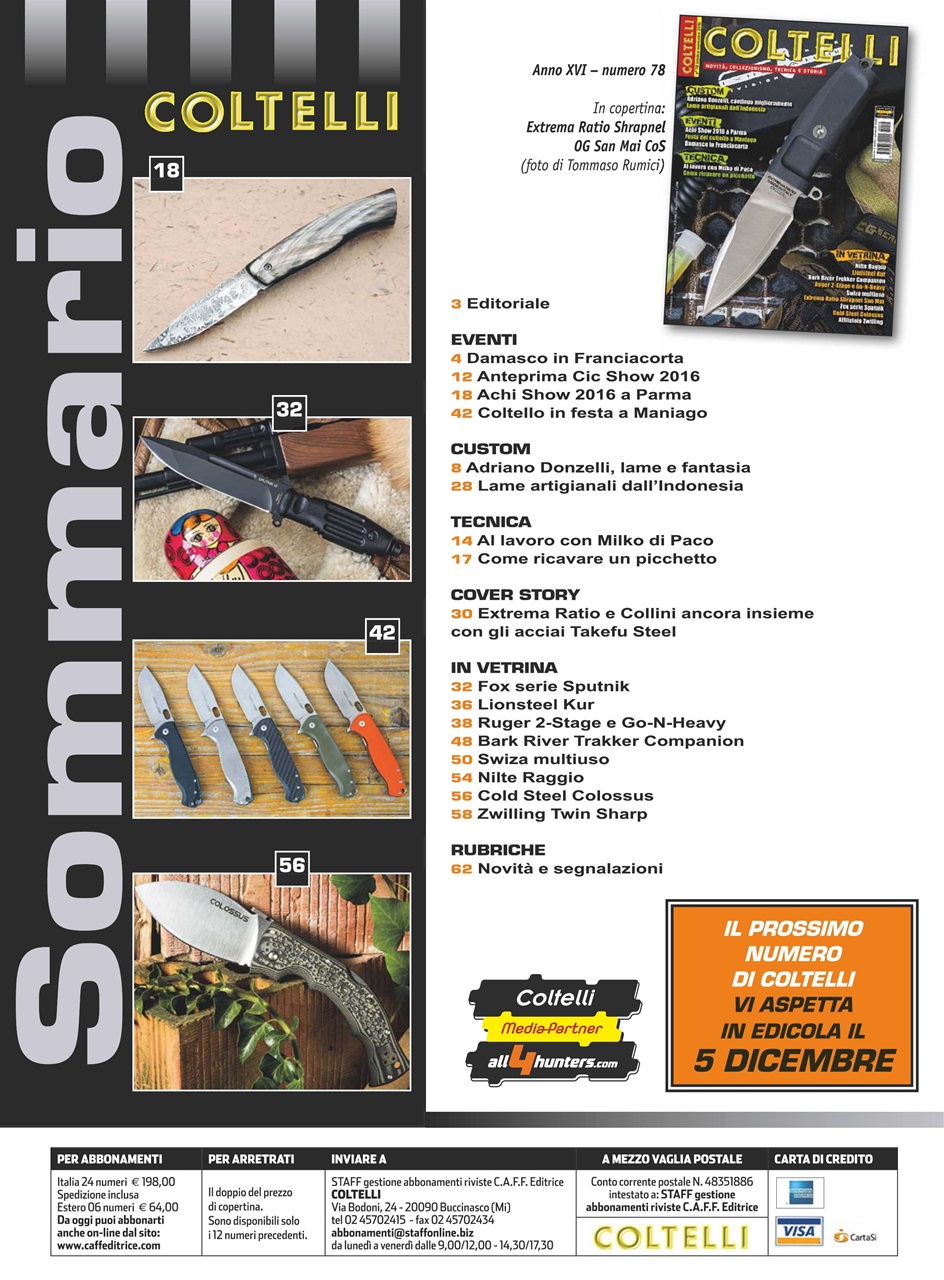 COLTELLI Preview Pages