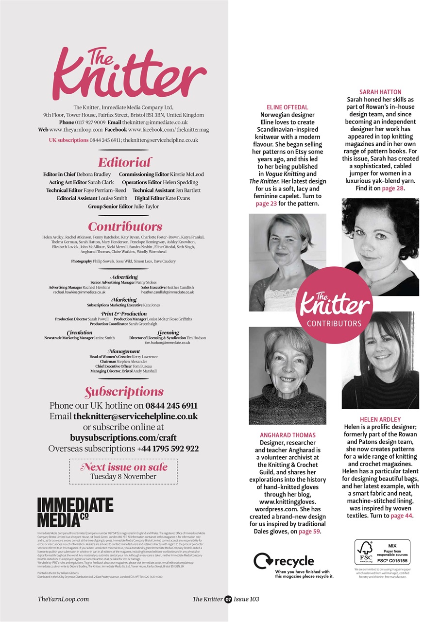 The Knitter Preview Pages