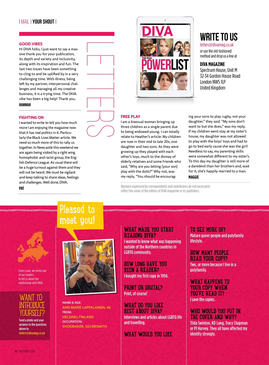 DIVA Magazine Preview Pages