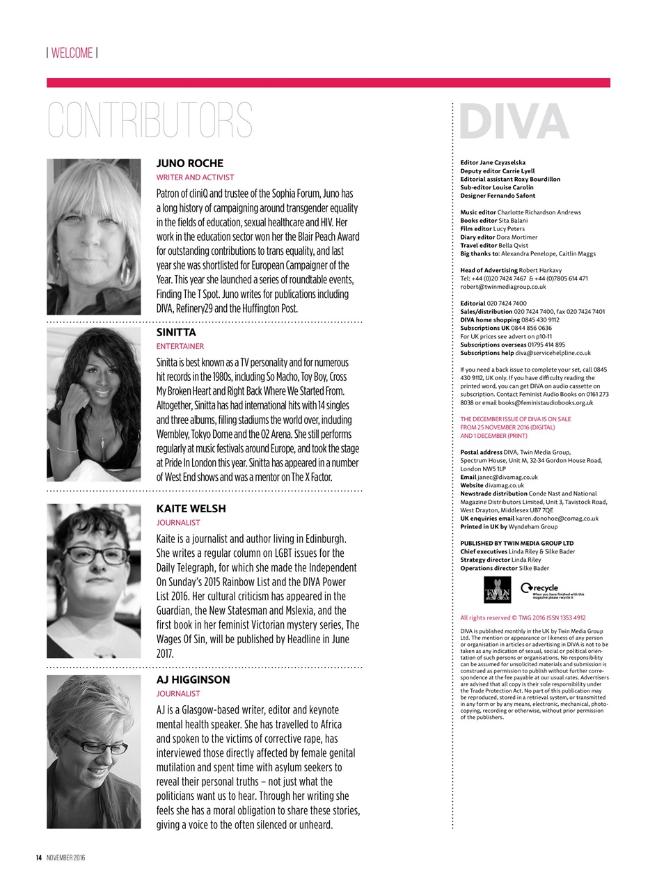 DIVA Magazine Preview Pages