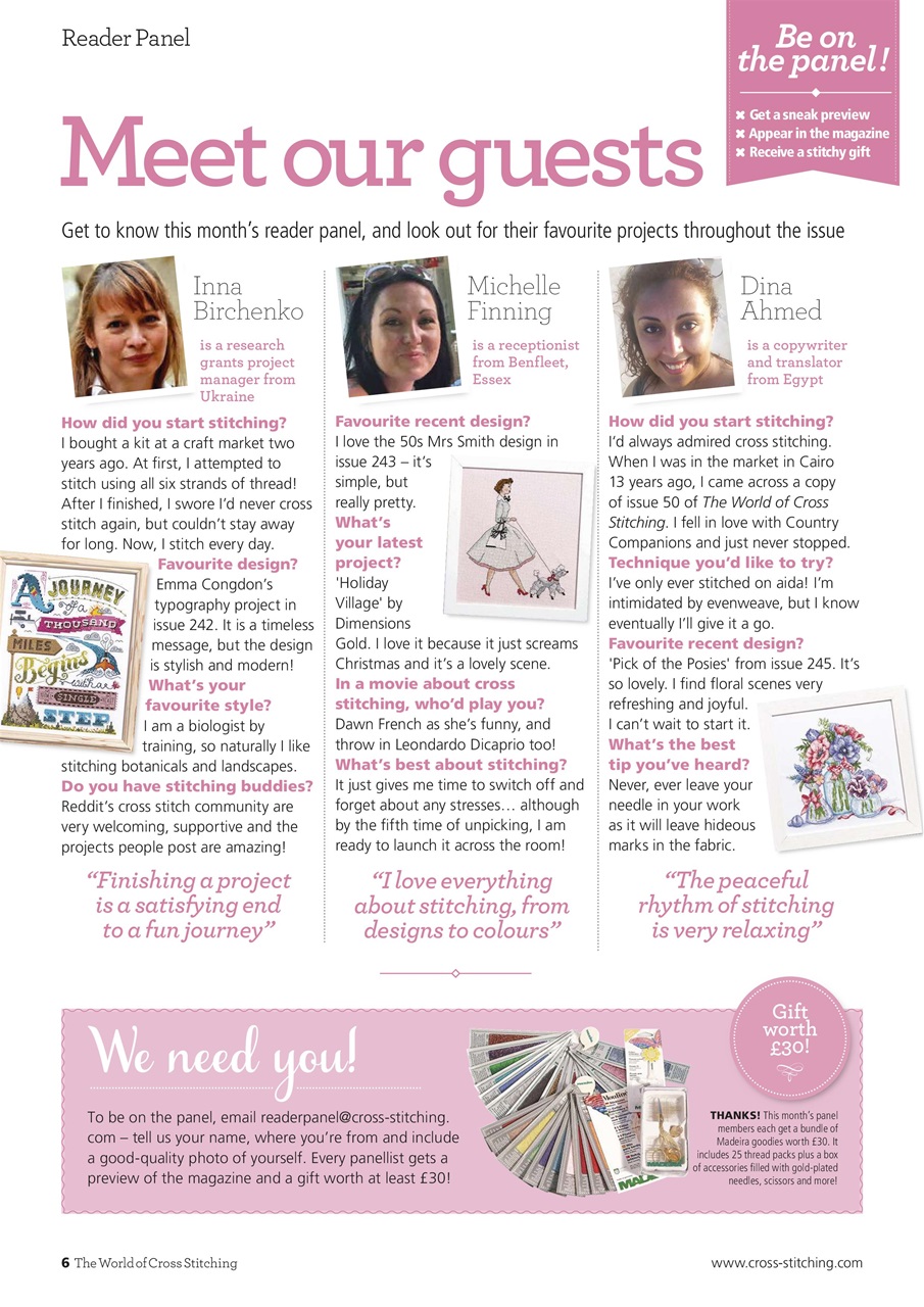 The World of Cross Stitching Preview Pages