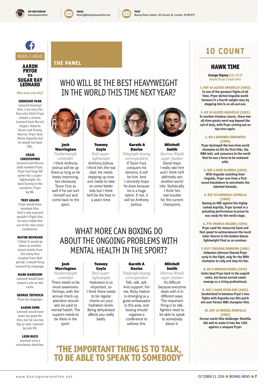 Boxing News Preview Pages