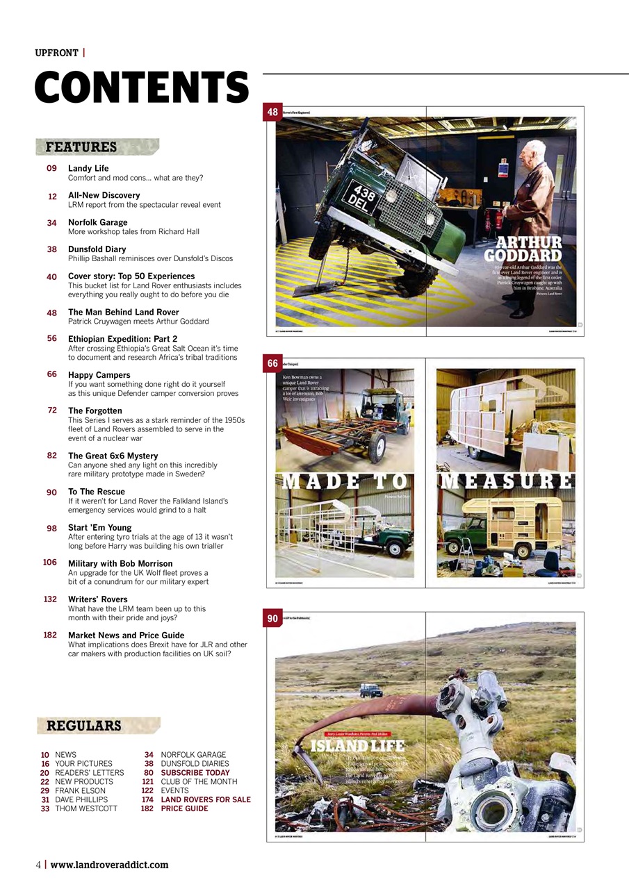 Land Rover Monthly Preview Pages