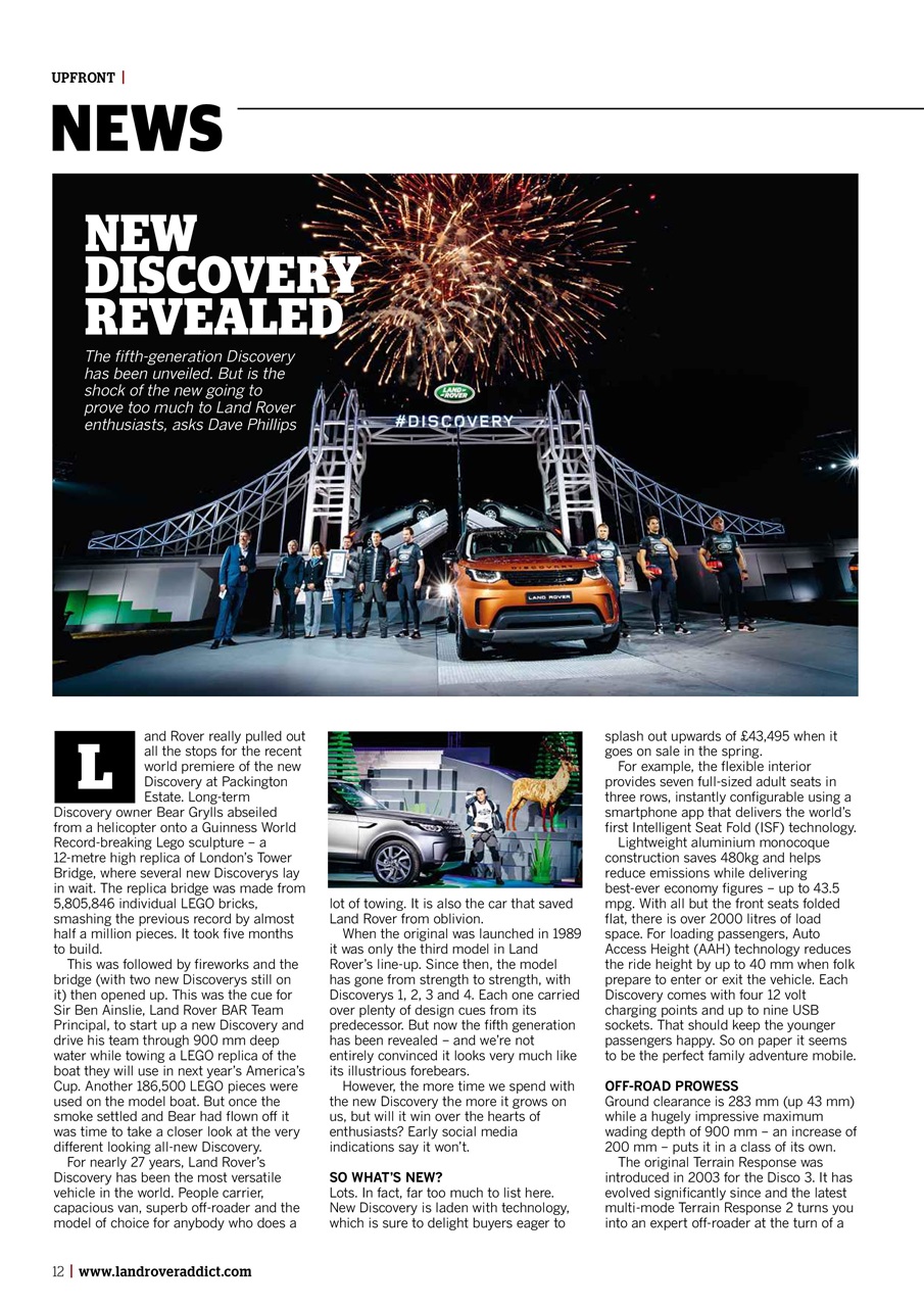 Land Rover Monthly Preview Pages