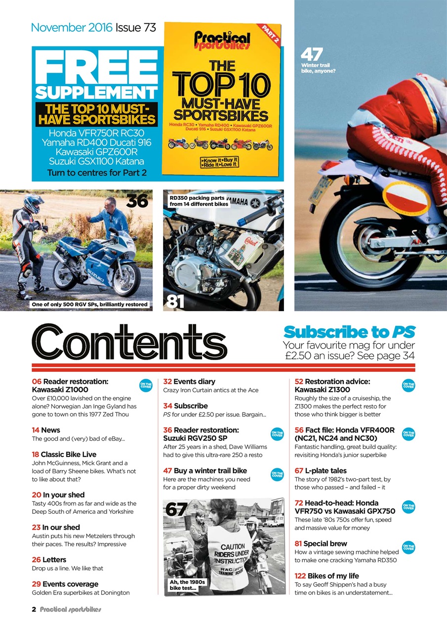 Practical Sportsbikes Preview Pages