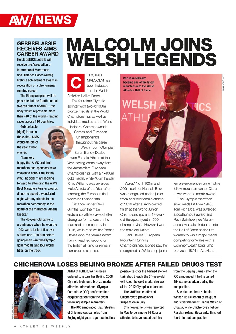 AW – Athletics Weekly Magazine Preview Pages