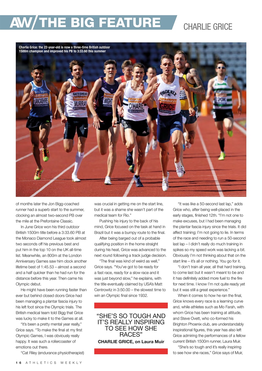AW – Athletics Weekly Magazine Preview Pages