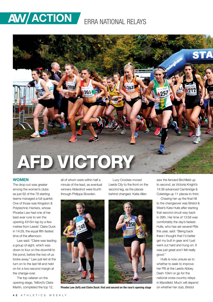 AW – Athletics Weekly Magazine Preview Pages