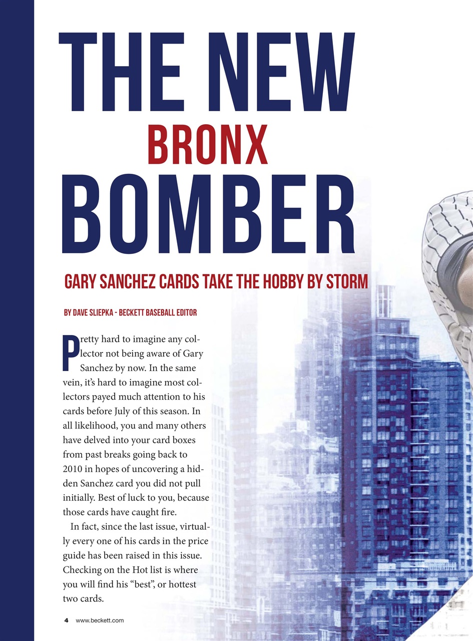 Beckett Baseball Magazine Preview Pages
