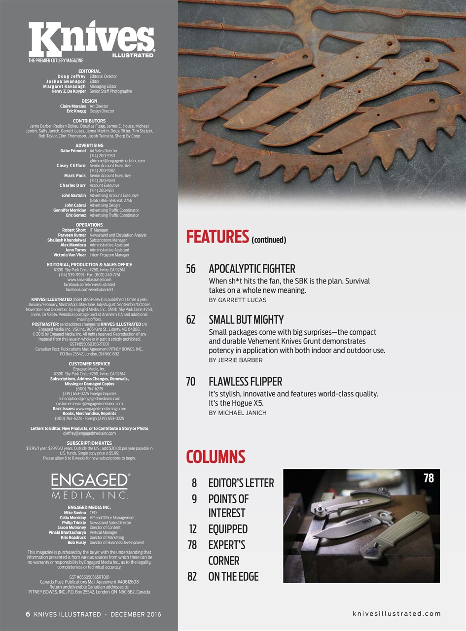 Knives Illustrated Preview Pages