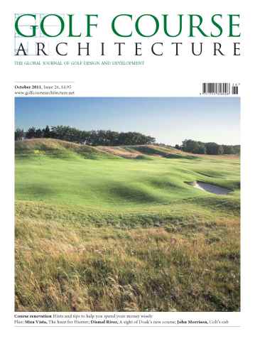 Golf Course Architecture issue October 2011