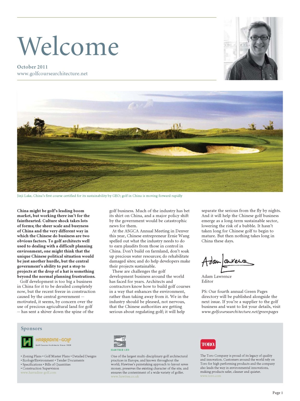 Golf Course Architecture Preview Pages
