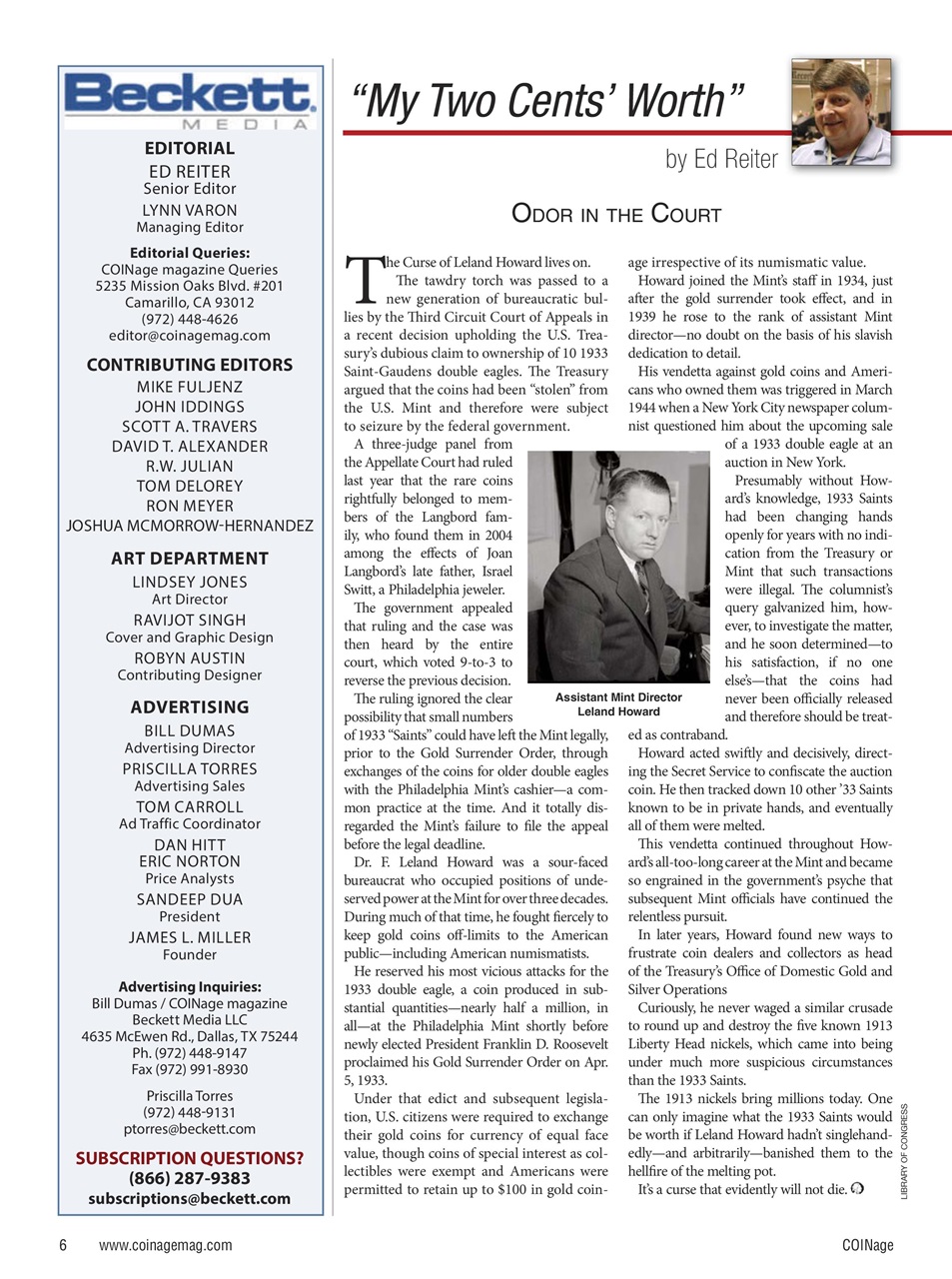 COINage Magazine Preview Pages