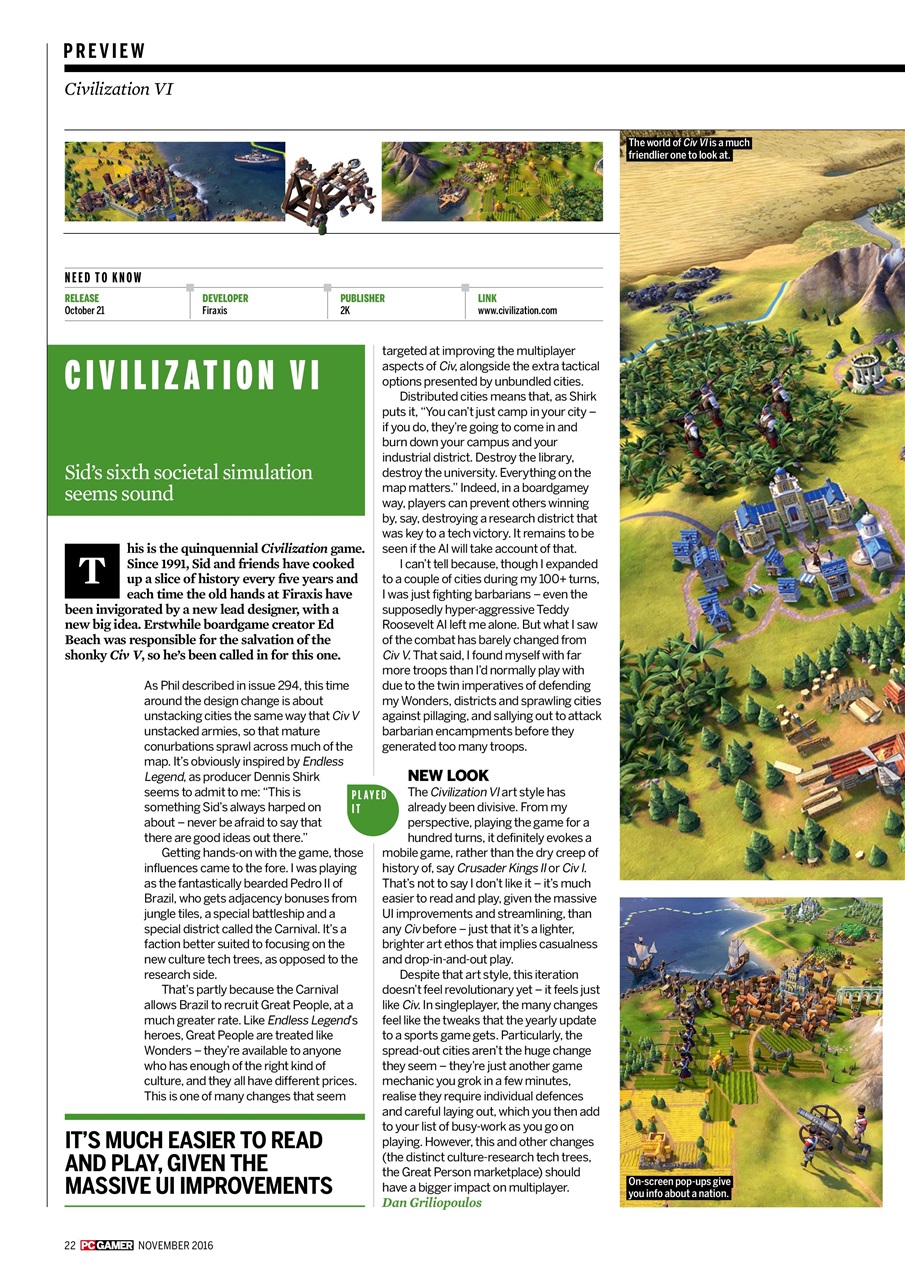 PC Gamer (UK Edition) Preview Pages