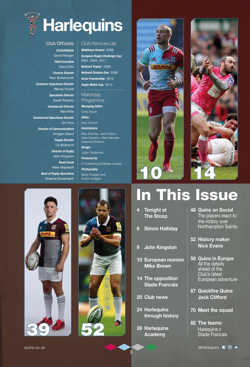 Harlequins Preview Pages