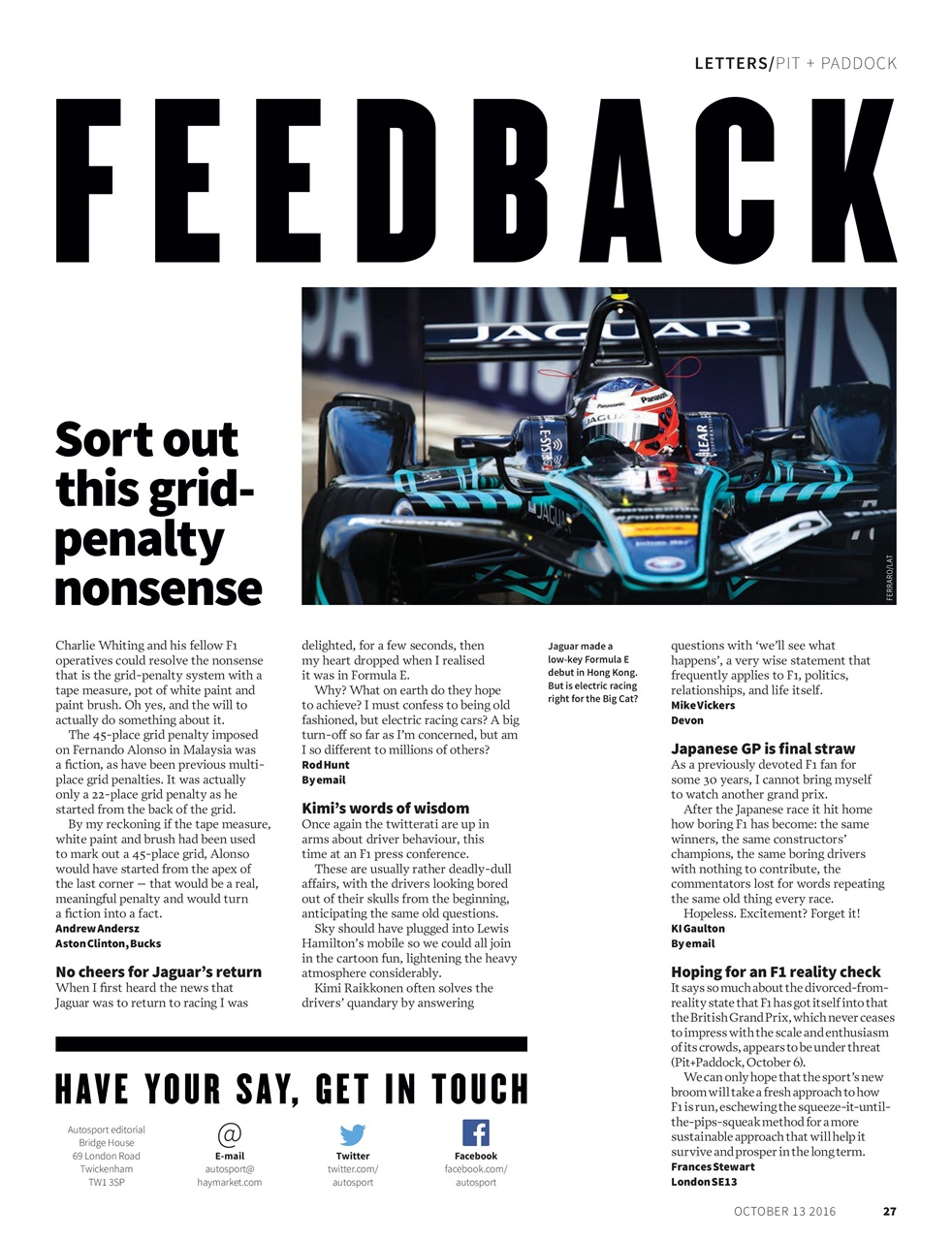 Autosport Preview Pages