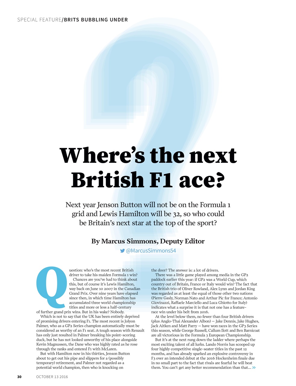 Autosport Preview Pages