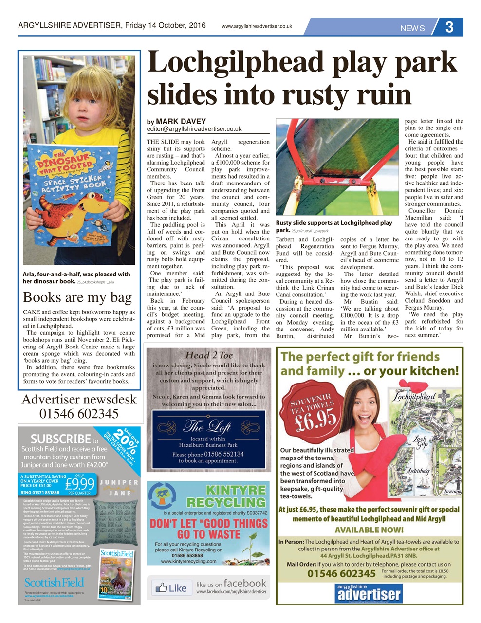 Argyllshire Advertiser Preview Pages