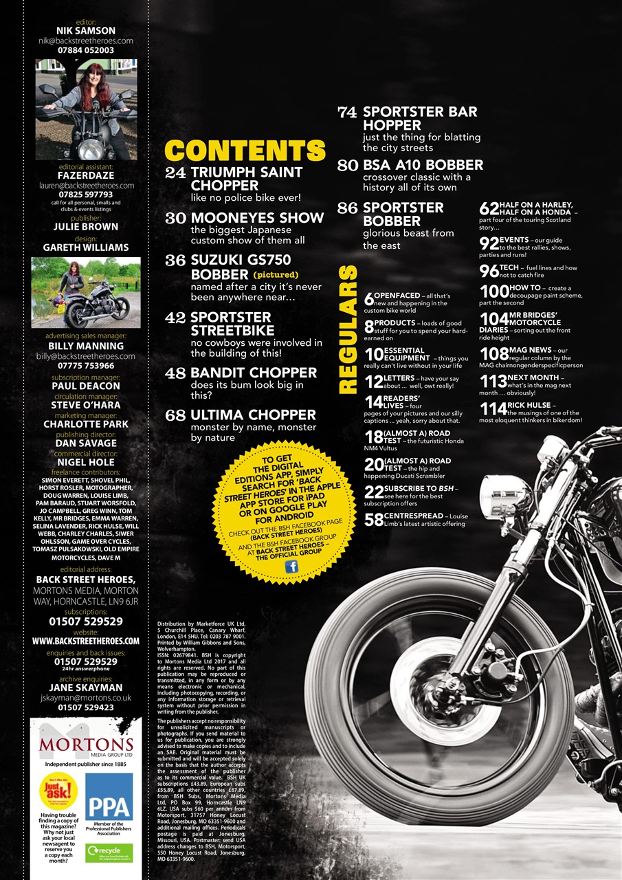 Back Street Heroes Preview Pages