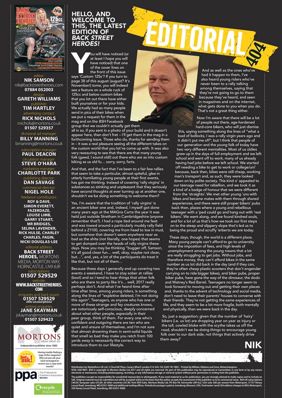 Back Street Heroes Preview Pages