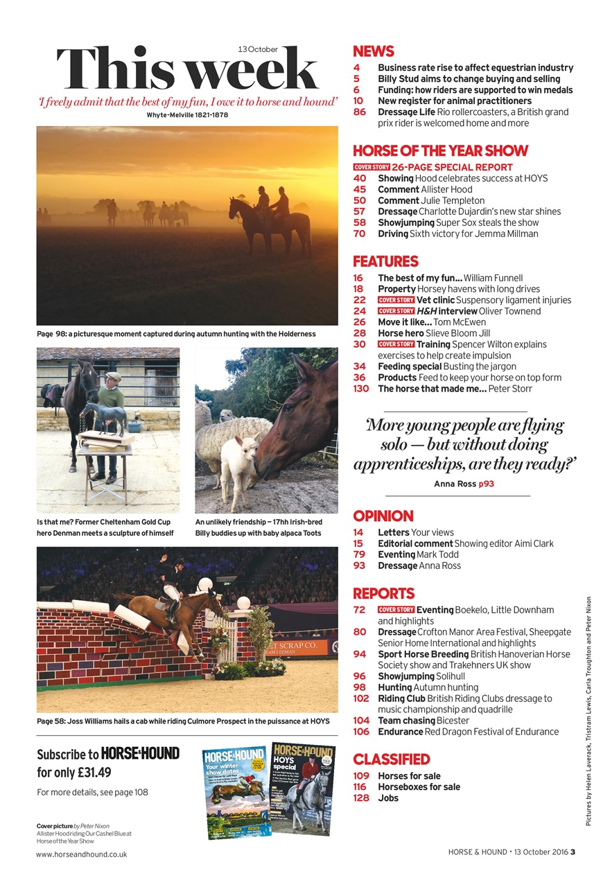 Horse & Hound Preview Pages