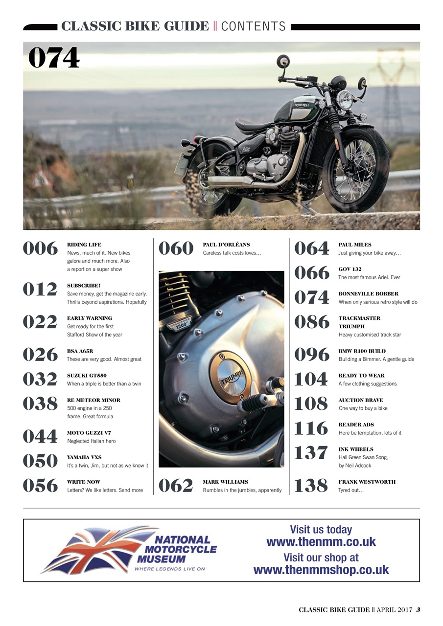 Classic Bike Guide Preview Pages