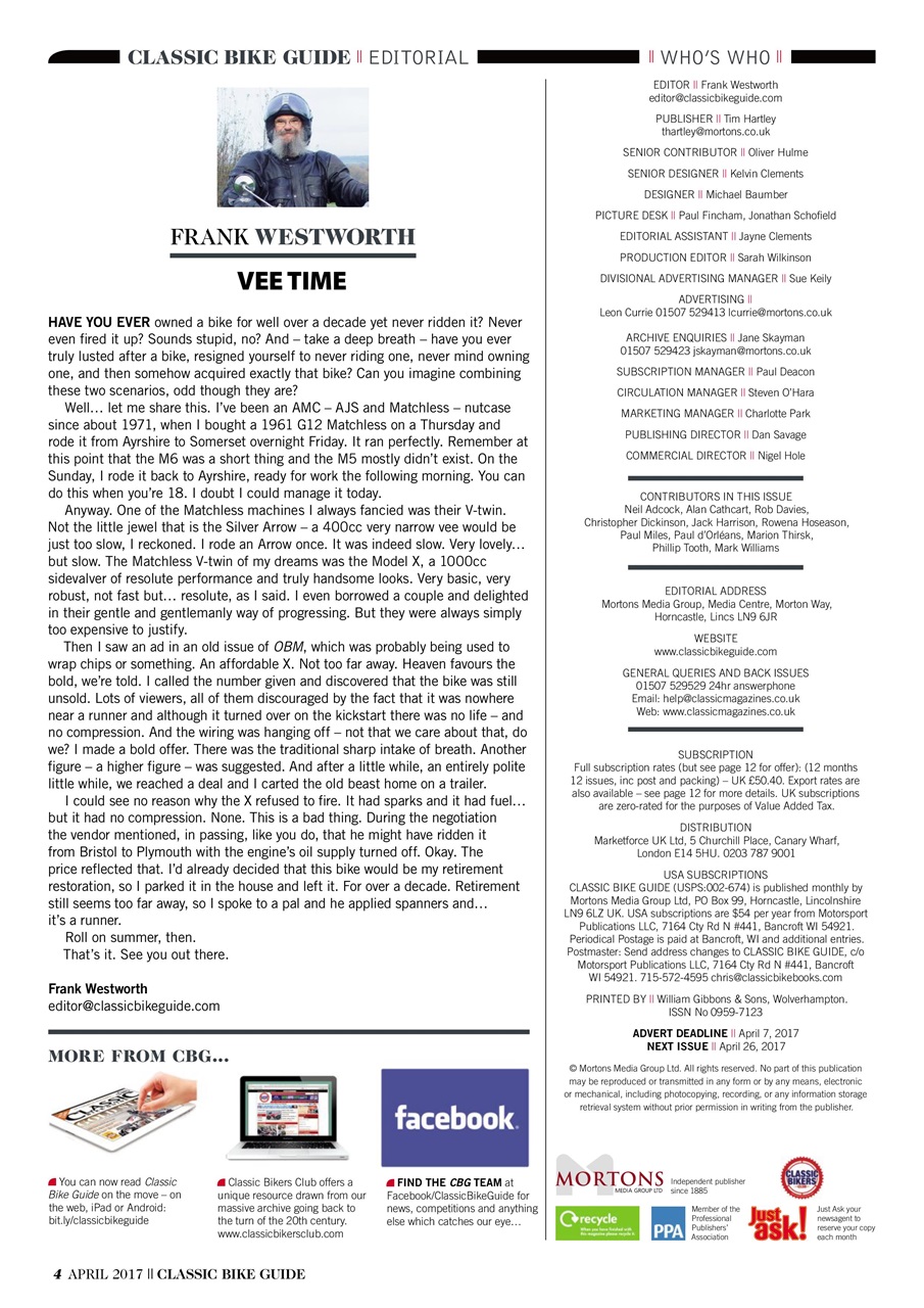 Classic Bike Guide Preview Pages