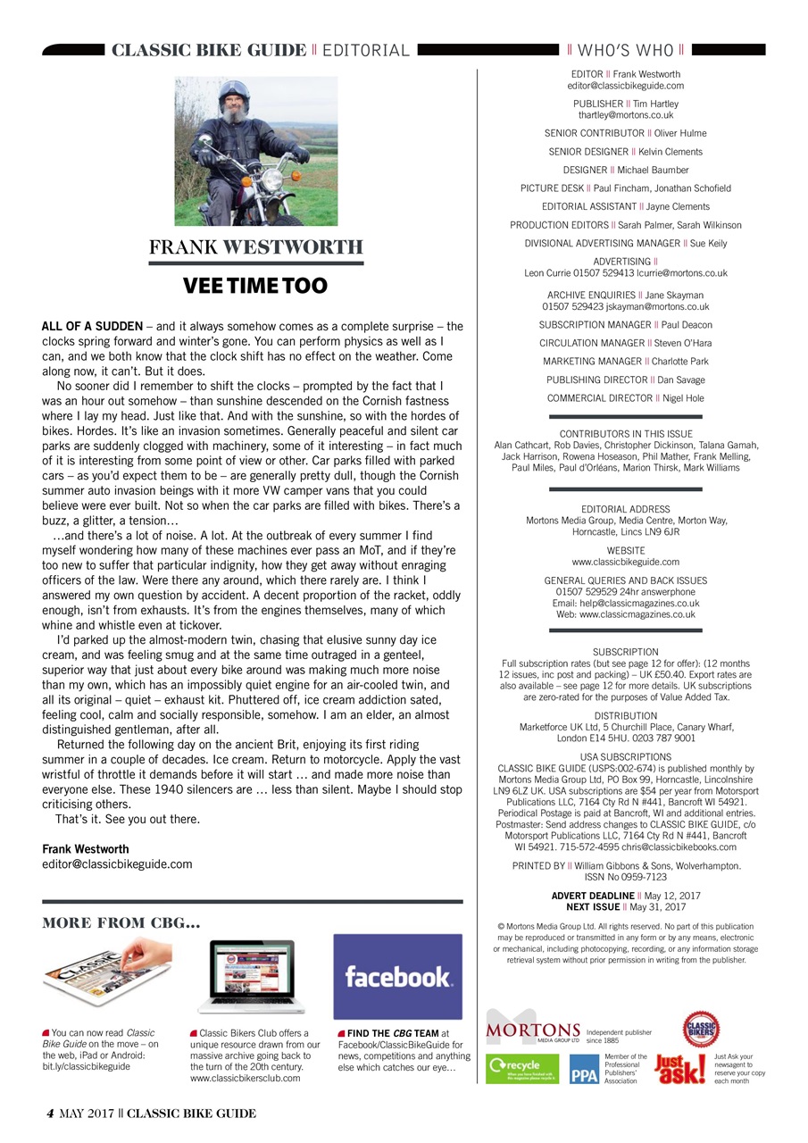 Classic Bike Guide Preview Pages