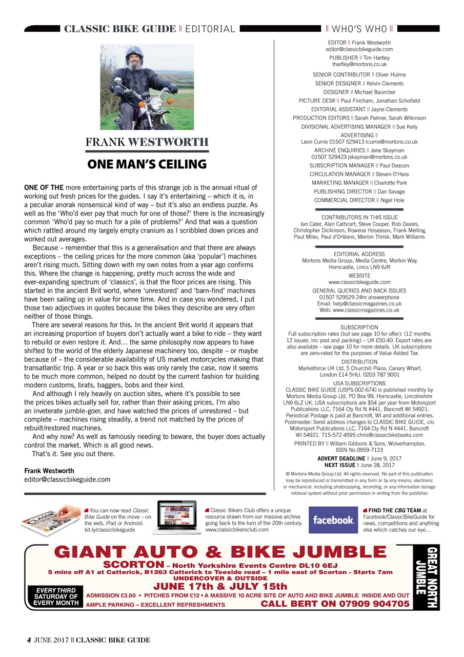Classic Bike Guide Preview Pages