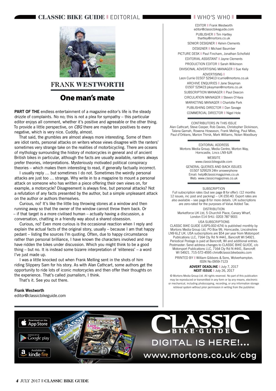 Classic Bike Guide Preview Pages