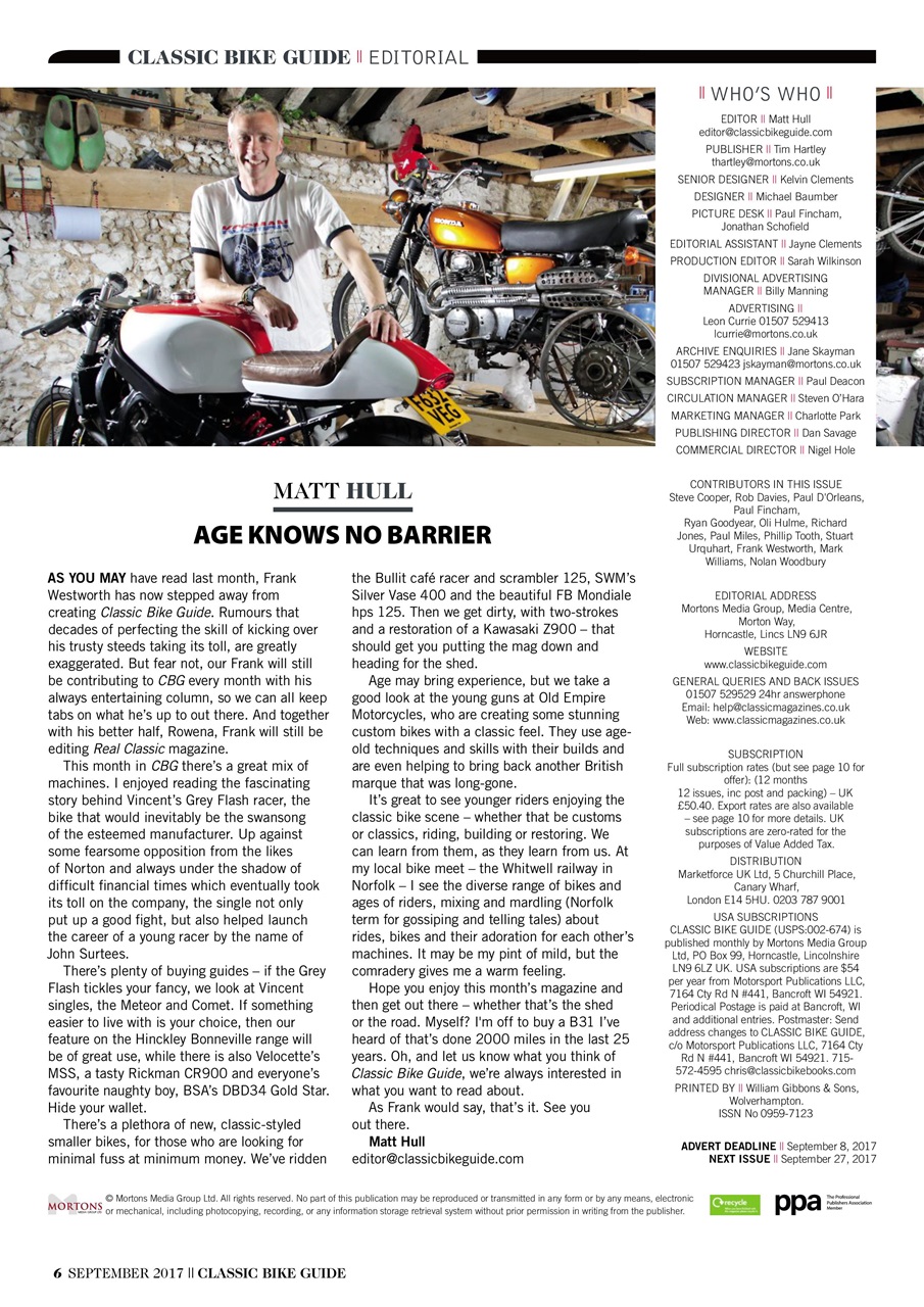Classic Bike Guide Preview Pages