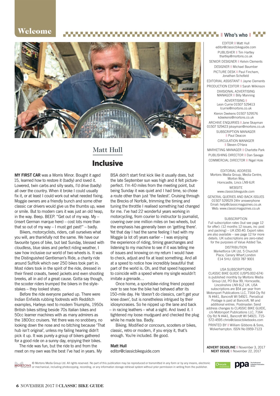 Classic Bike Guide Preview Pages
