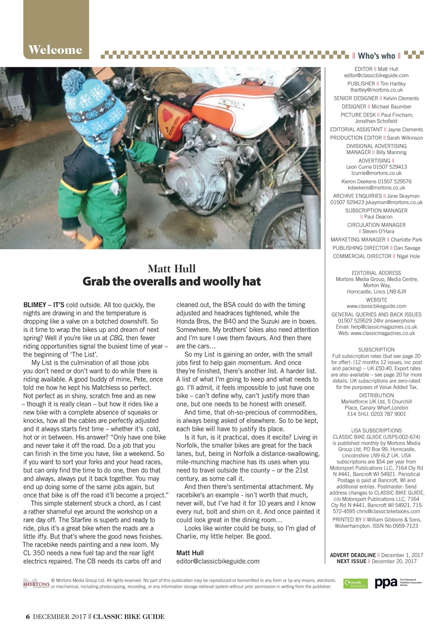 Classic Bike Guide Preview Pages