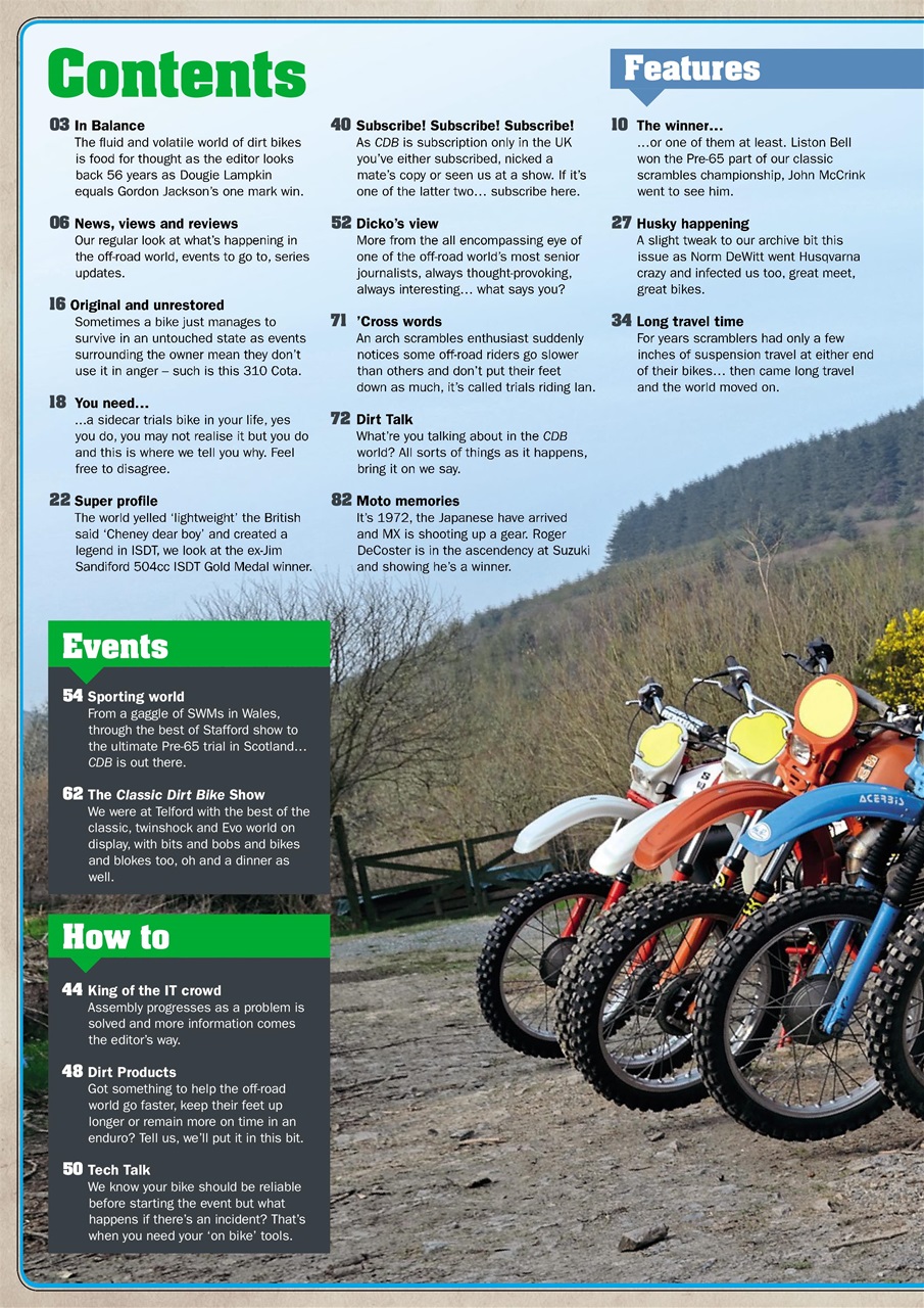 Classic Dirt Bike Preview Pages