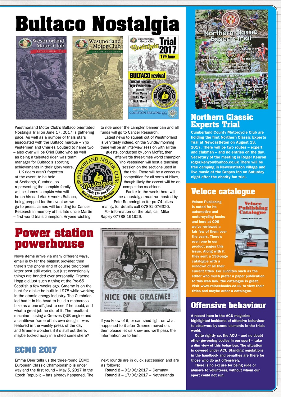 Classic Dirt Bike Preview Pages