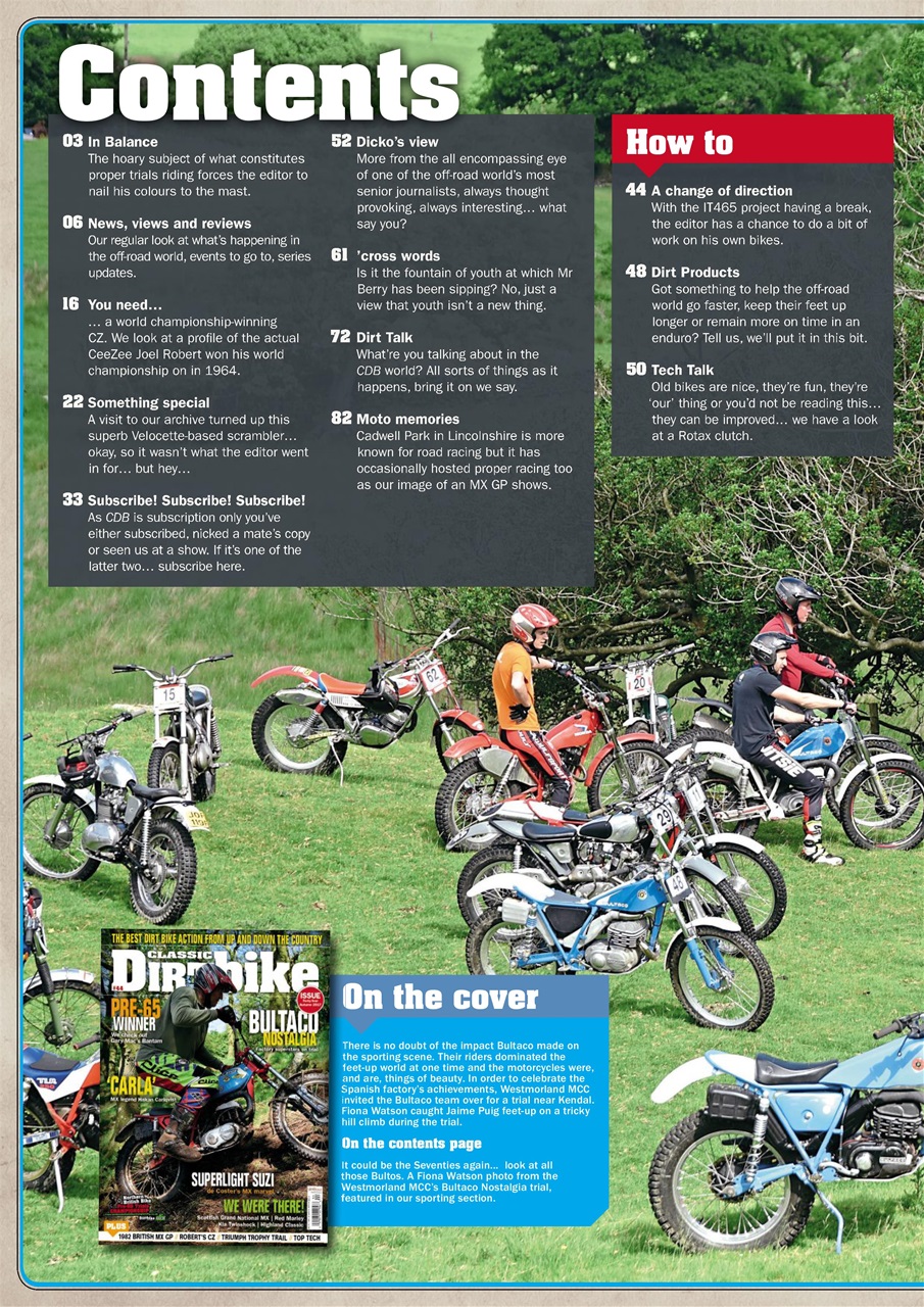 Classic Dirt Bike Preview Pages