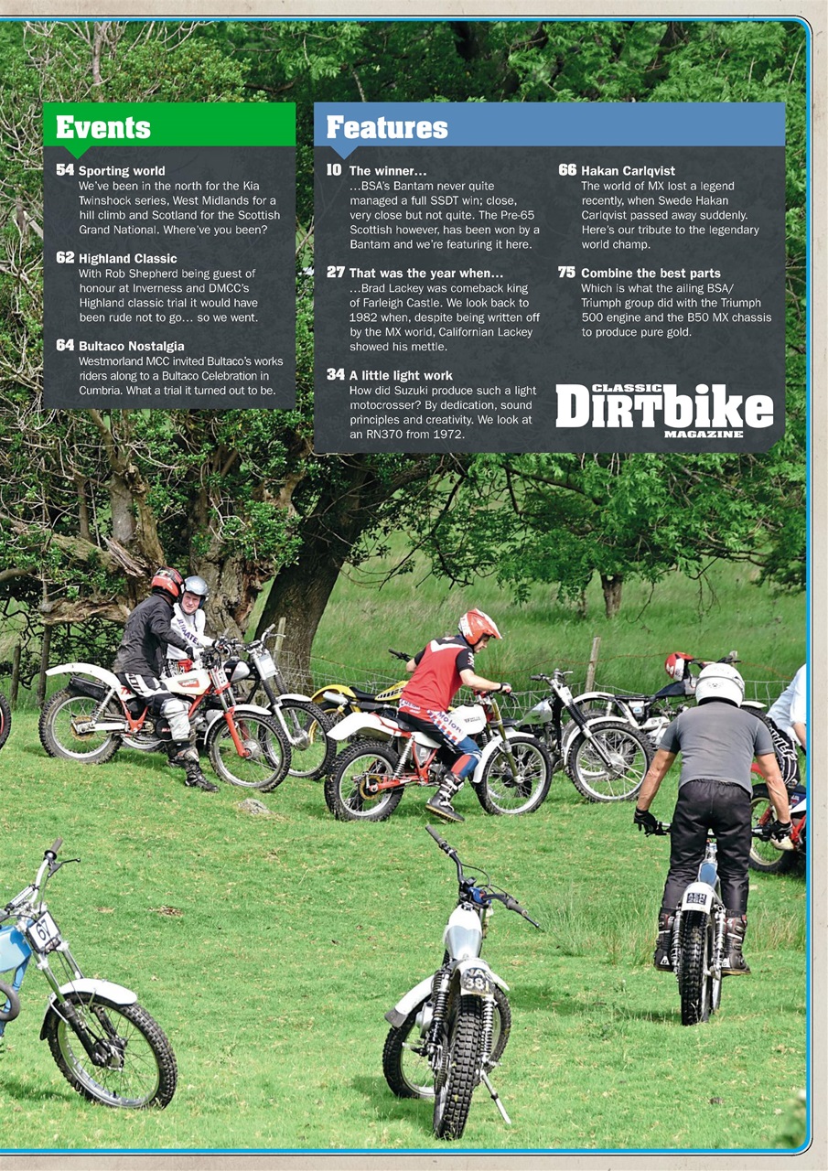 Classic Dirt Bike Preview Pages