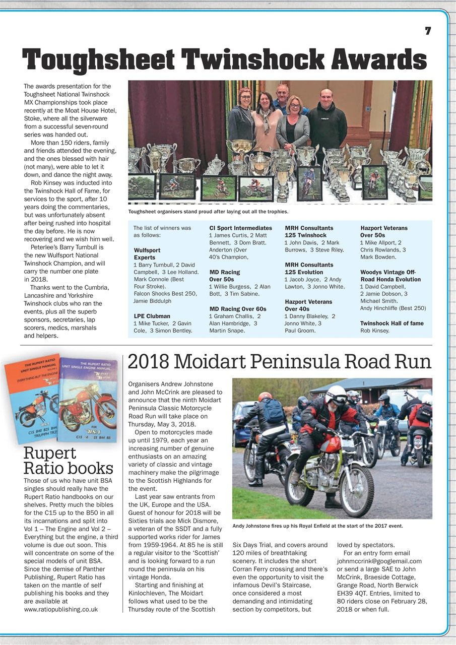 Classic Dirt Bike Preview Pages