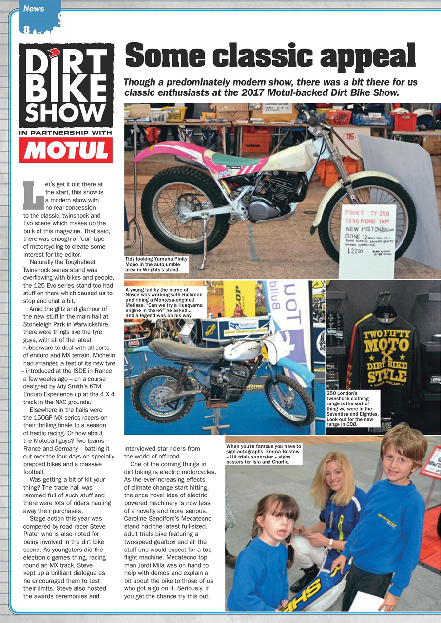 Classic Dirt Bike Preview Pages