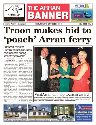 Arran Banner issue 15 October 2016
