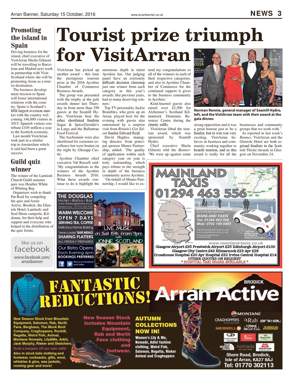 Arran Banner Preview Pages