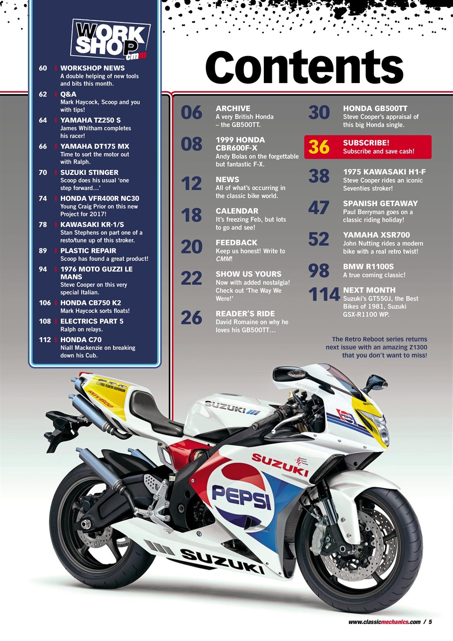 Classic Motorcycle Mechanics Preview Pages