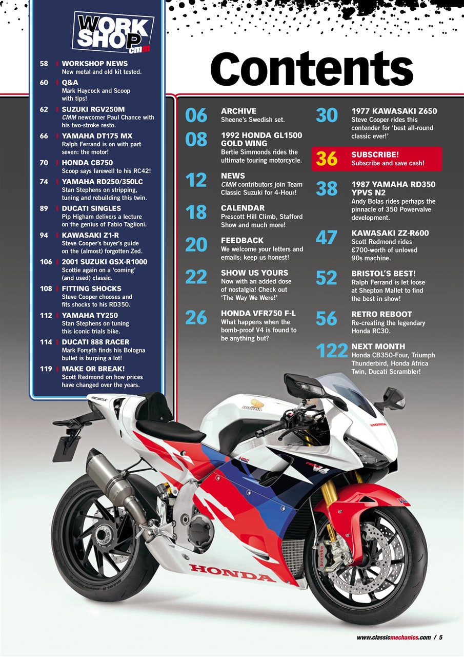 Classic Motorcycle Mechanics Preview Pages
