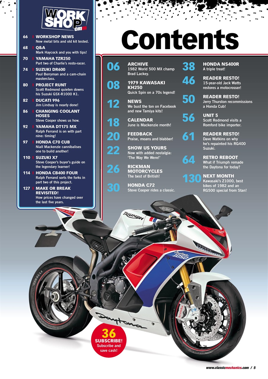 Classic Motorcycle Mechanics Preview Pages