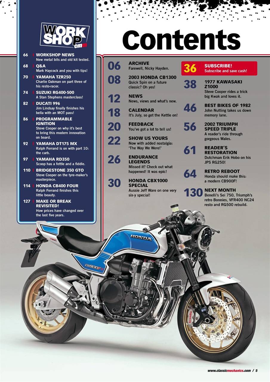 Classic Motorcycle Mechanics Preview Pages