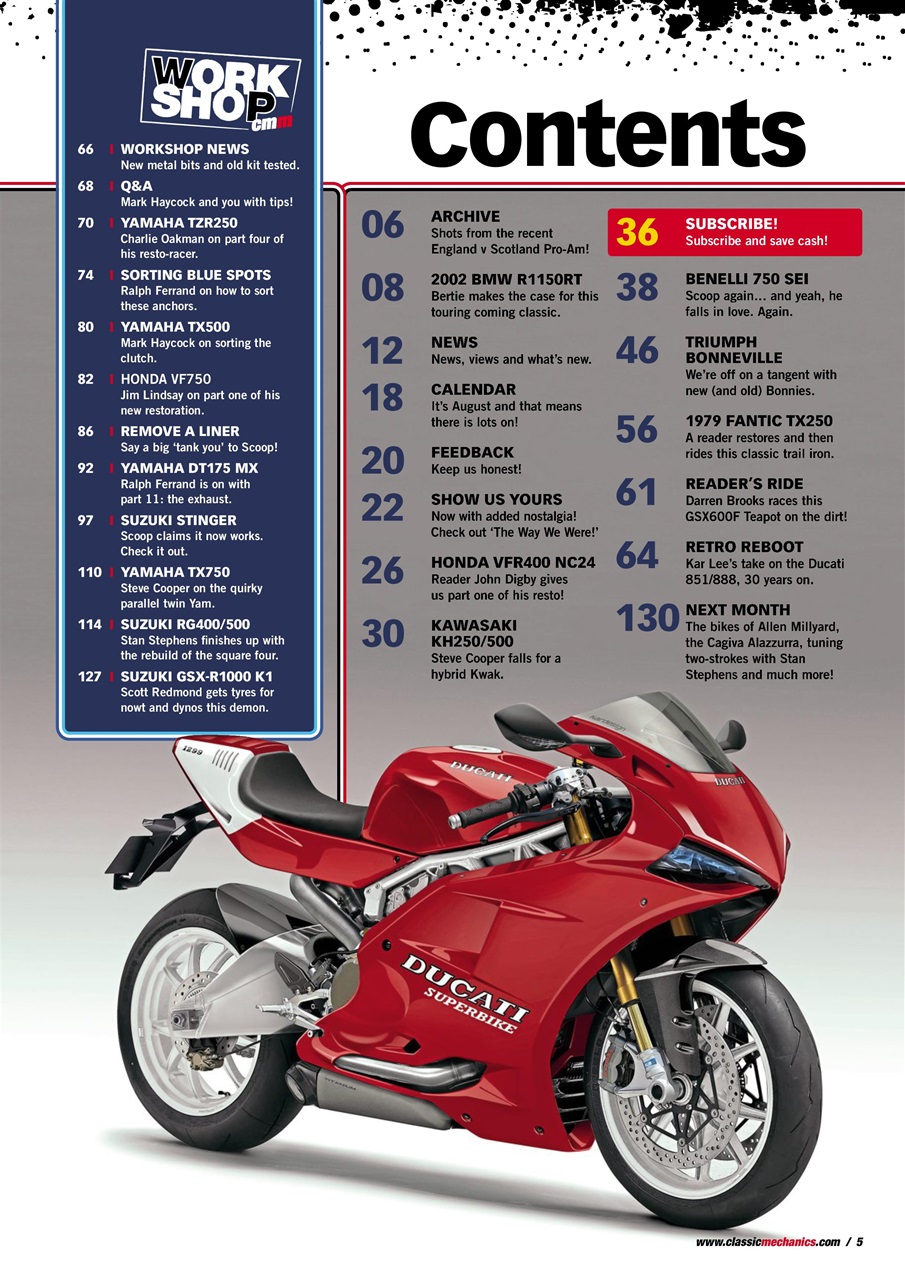 Classic Motorcycle Mechanics Preview Pages
