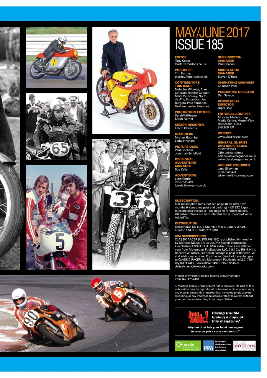 Classic Racer Preview Pages