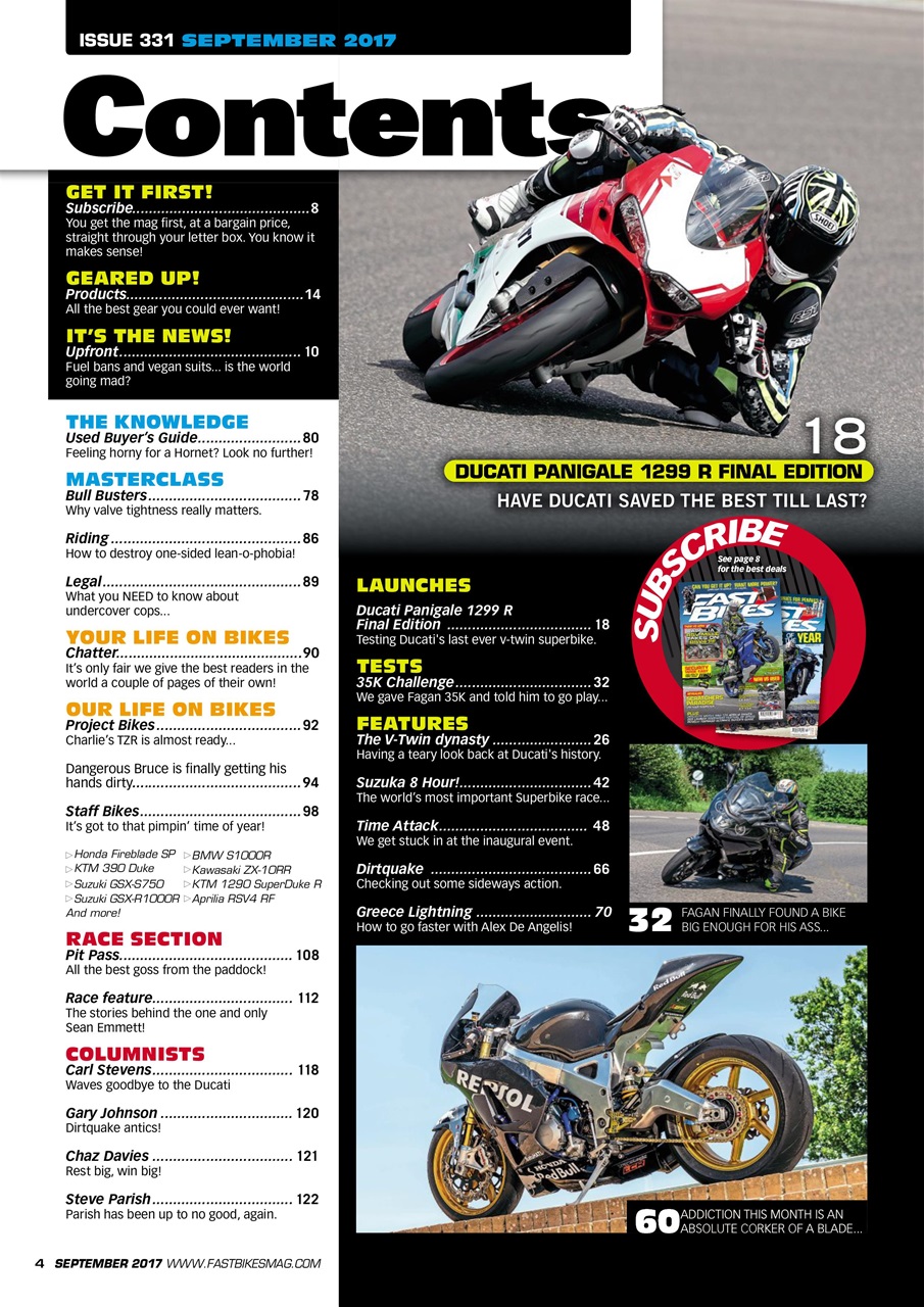 Fast Bikes Preview Pages